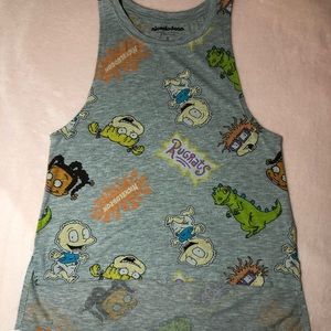Nickelodeon, Gray, Rugrats Sleeveless T-shirt